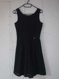 Czarna sukienka z koronki- rozmiar S