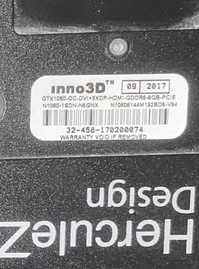 Відеокарта INN03D PC1-Ex GeForce GTX Gaming OC6GB б.у.