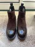 Bota de pele castanha