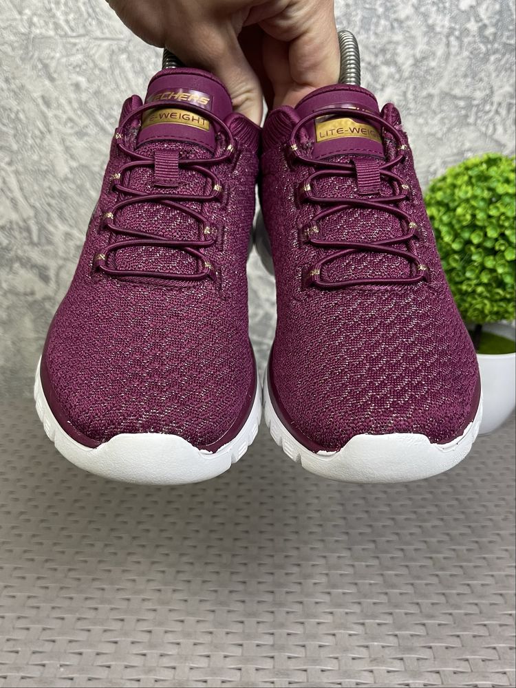 Skechers Lite-weight кроссовки 36 размер женские спортивные бордовые