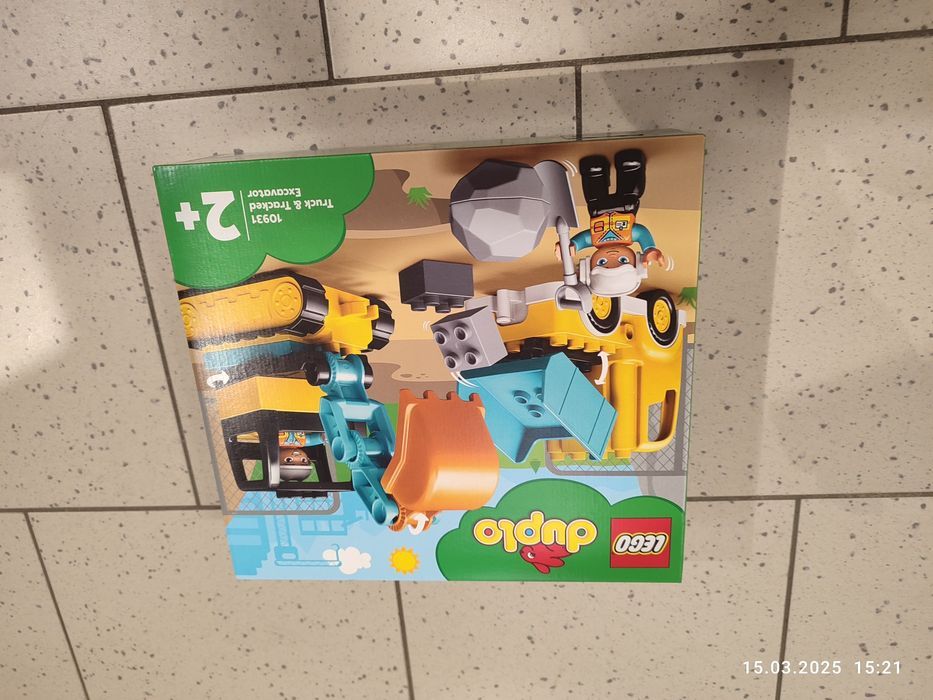 Nowy zestaw LEGO Duplo Koparka ciężarówka plac budowy 10931