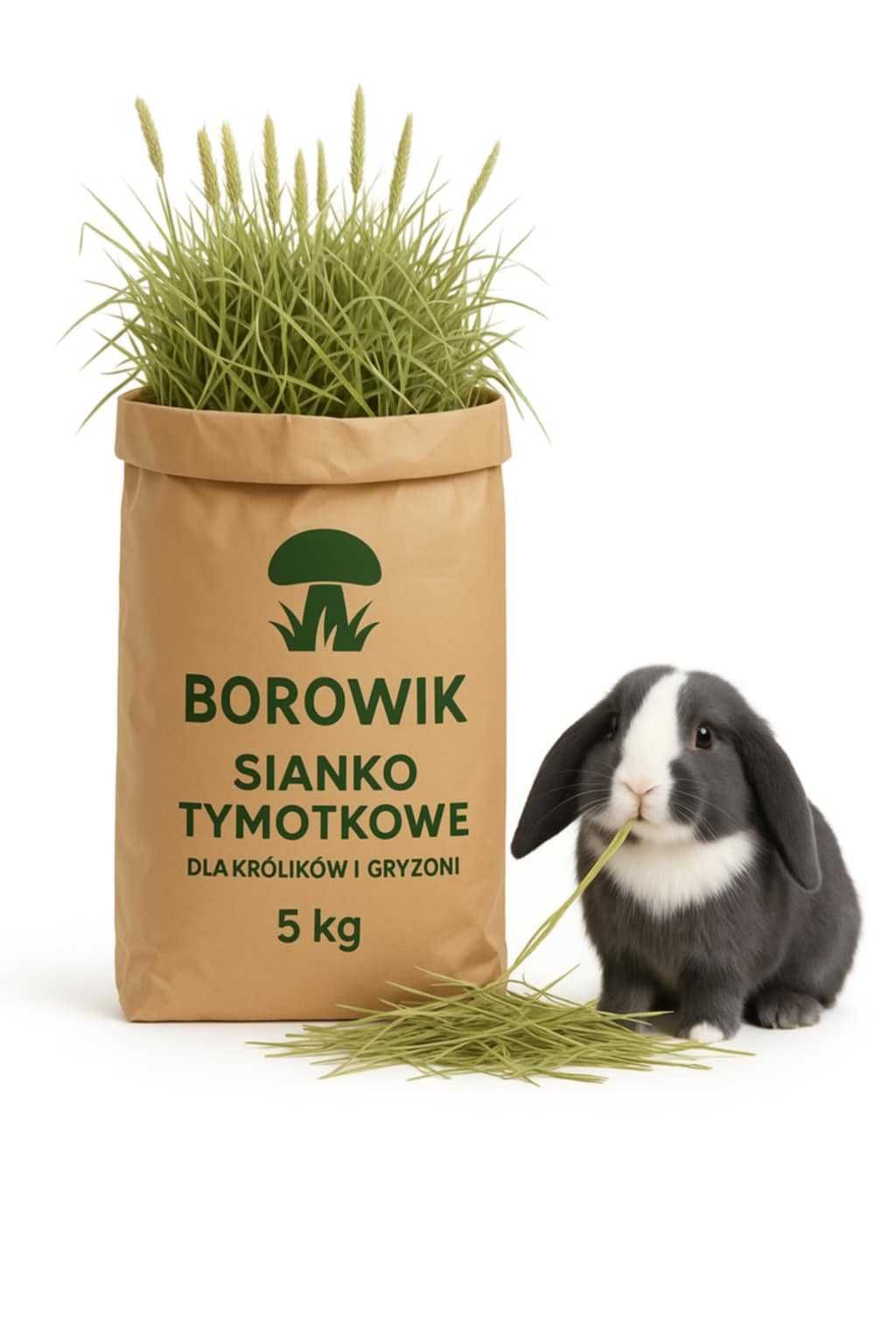 5kg SIANO GRUBA TYMOTKA - SZAFIRKOWA, suszona naturalnie " BOROWIK "