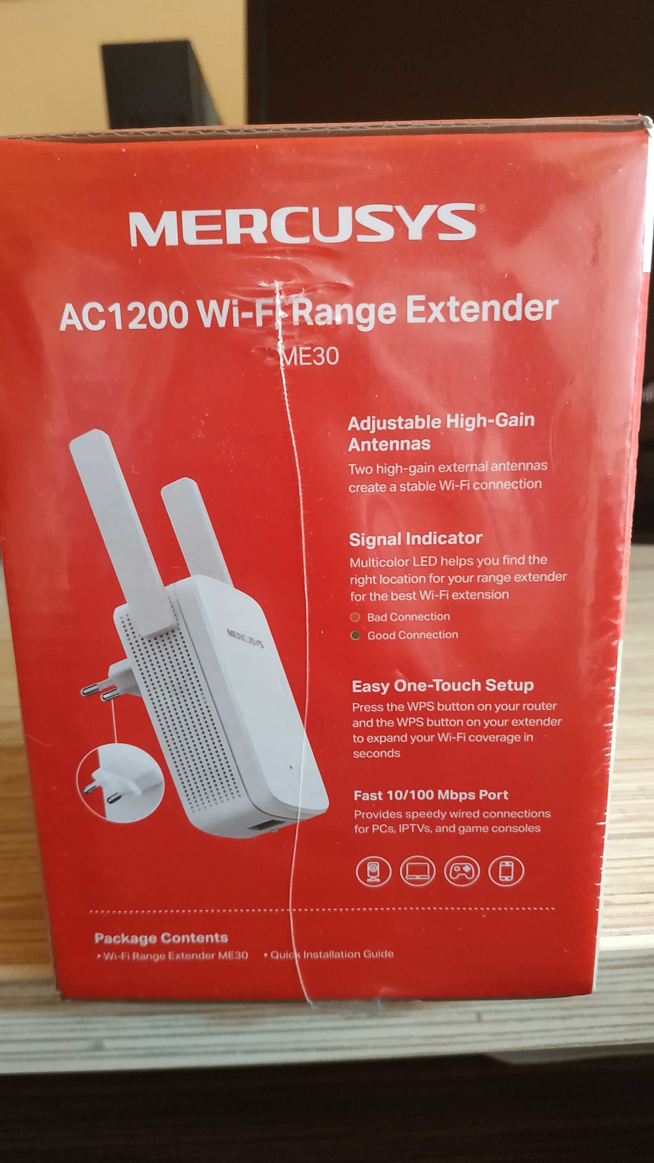 Wzmacniacz Wi-Fi ME30 AC 1200 Mercusys w folii