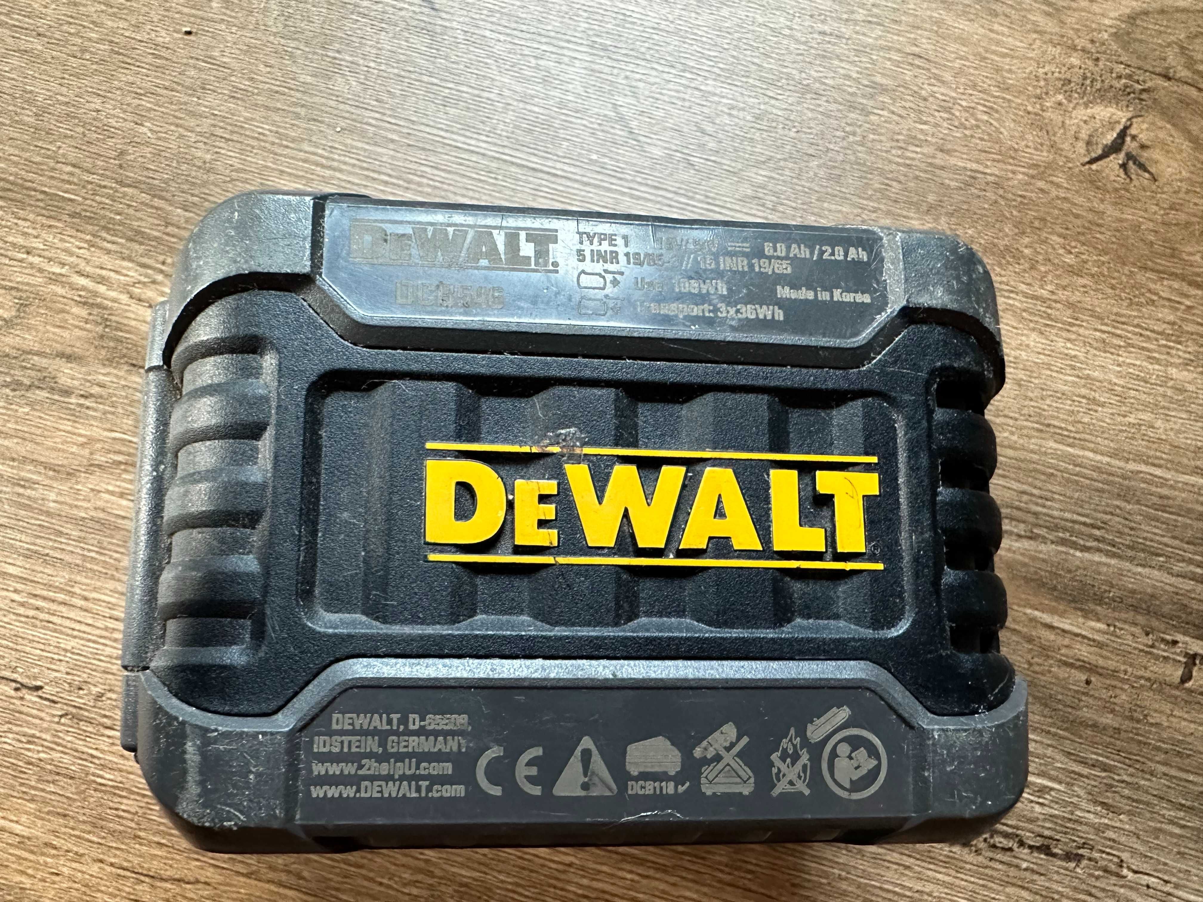 Bateria akumulator Dewalt Flexvolt 6-15 AH regeneracja