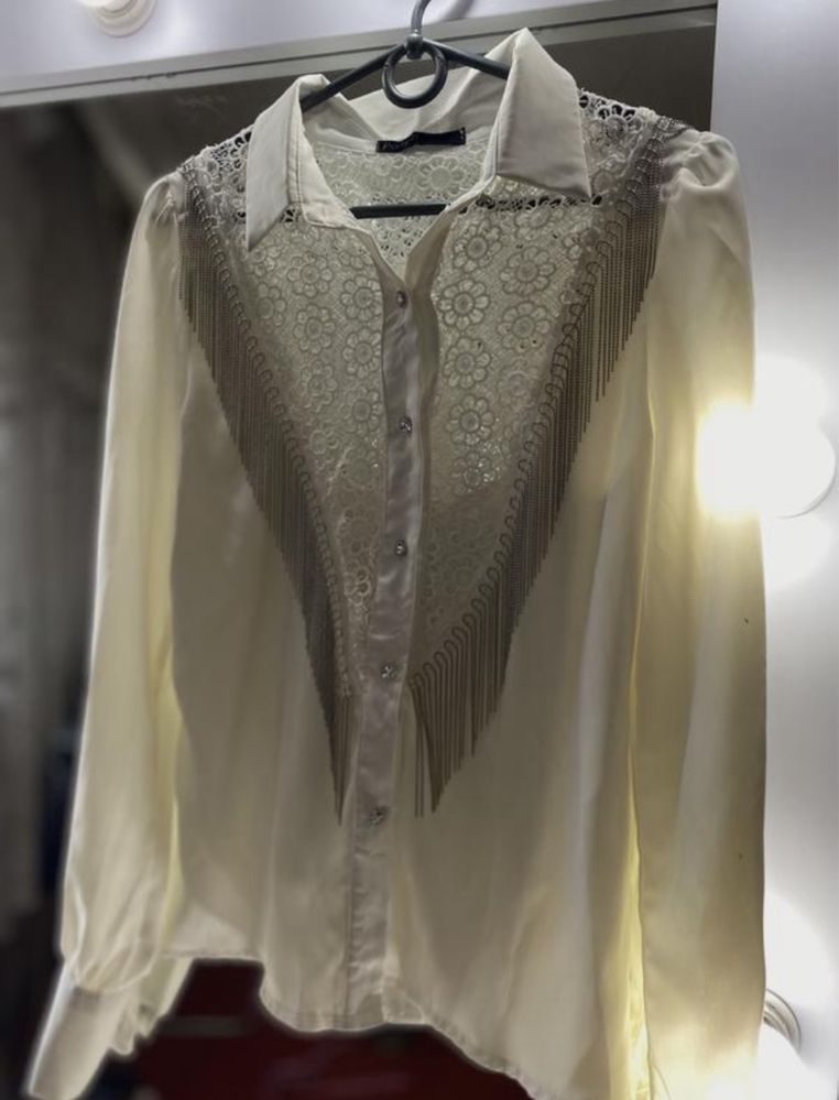 Блузка- рубашка женская от Укр бренда ( с вышивкой )