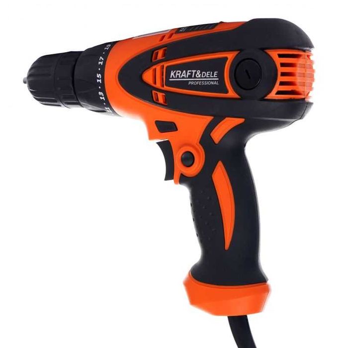 Wkrętarko-wiertarka elektryczna bezudarowa sieciowa 900W 230V LED