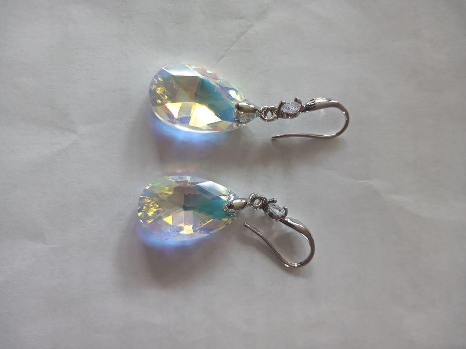 Kolczyki srebrne Swarovskiego