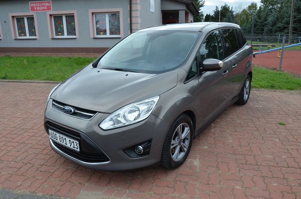 Ford Grand C-MAX ,Nawigacja, Klimatyzacja, Elektryka, Aluminiowe felgi -Serwis-Polecam