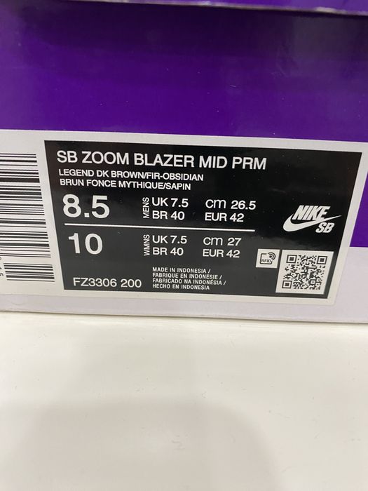 Nike blazer SB Zoom 42р кеды оригинал.