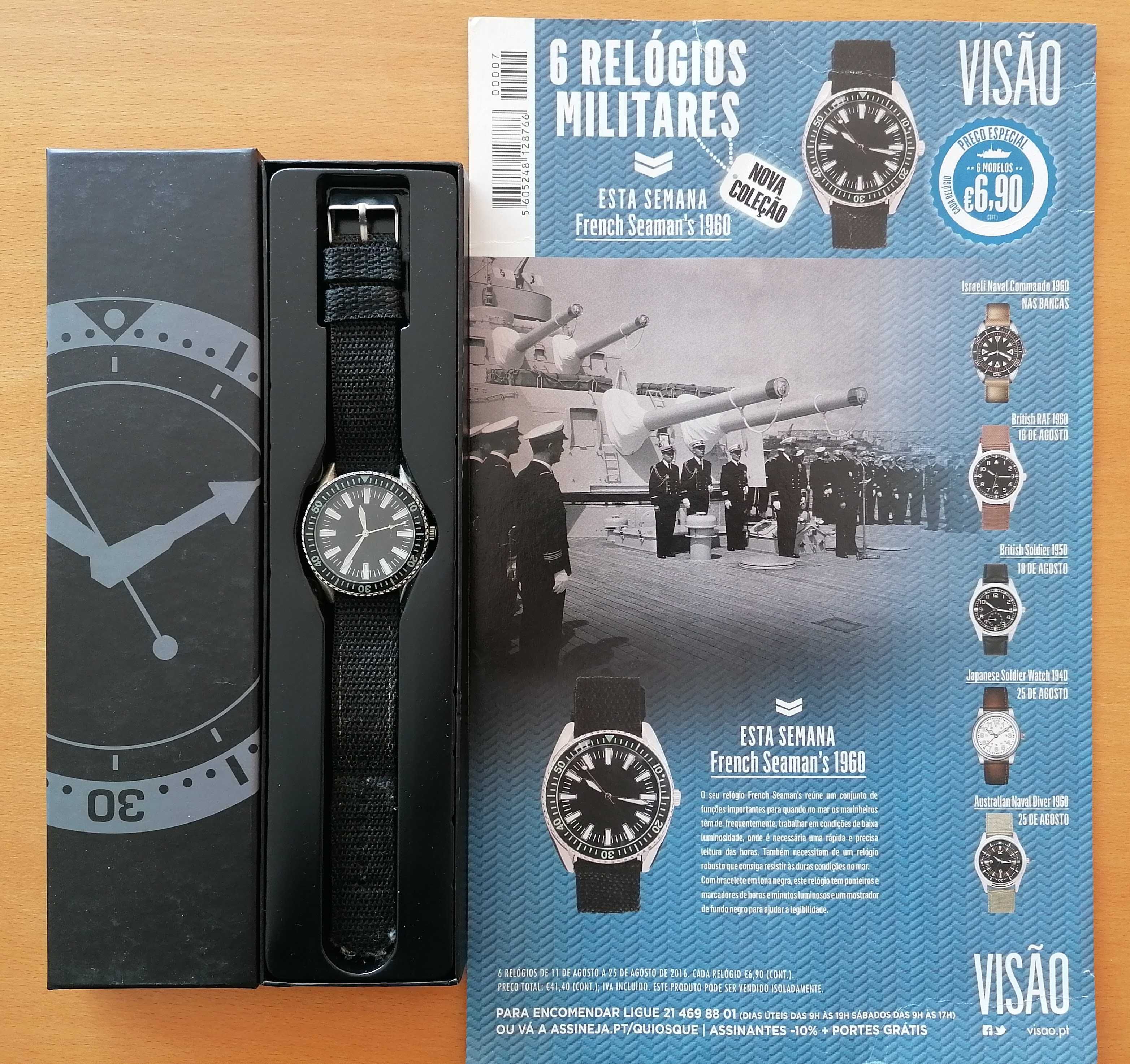 6 Relógios militares (coleção revista Visão)