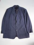 Marynarka oldmoney Burberry granatowa L/XL wełna len vintage retro