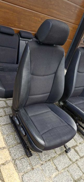 Fotele półskóry BMW 3 E91 pompowanie lędźwi