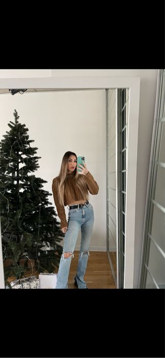 Джинсы  zara черные