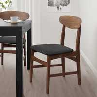 Ikea GUNLEIF krzesło brązowy/Gunnared ciemnoszary 905.057.22 NOWE