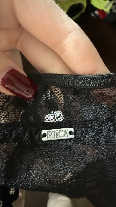 Бра від Pink білизна кружевна(мереживо), чорна, S розмір