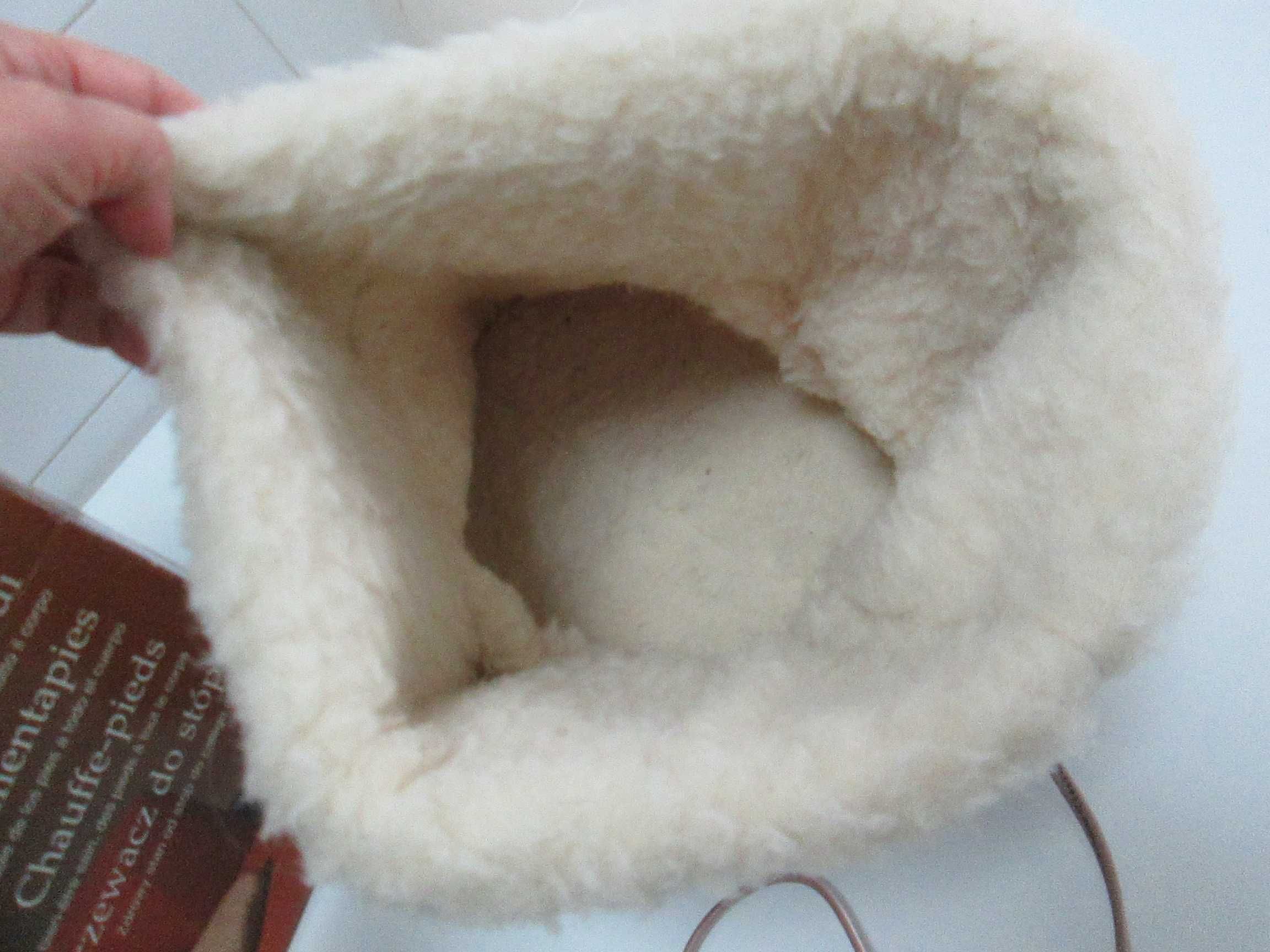 Bota para aquecer os pés