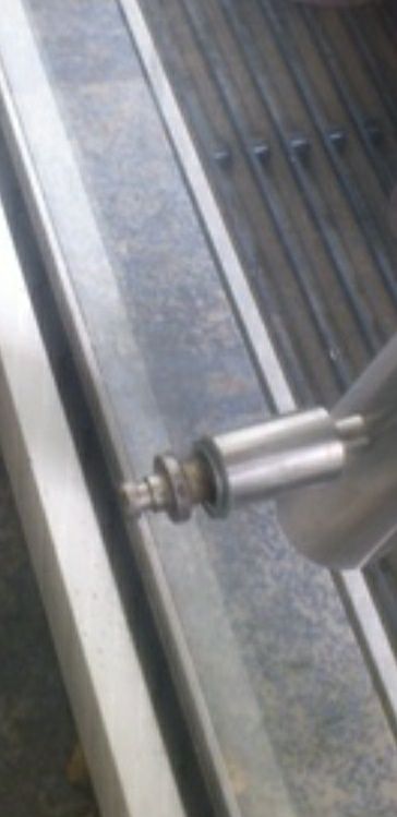 Puxador inox novo, porta de vidro