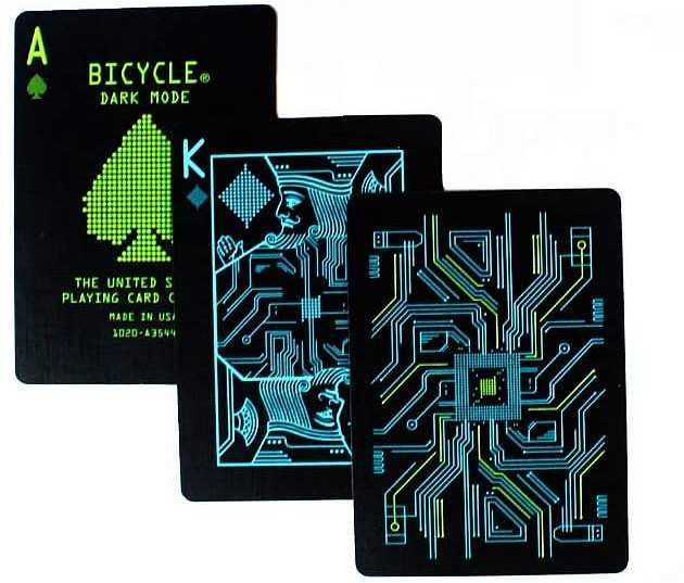 Baralho de Cartas Bicycle Dark Mode e Bicycle Stargazer Falling Star