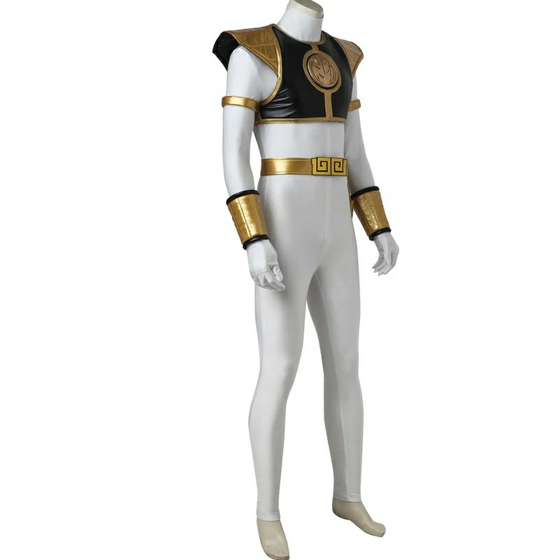 Fato Power Ranger Branco Tommy Oliver