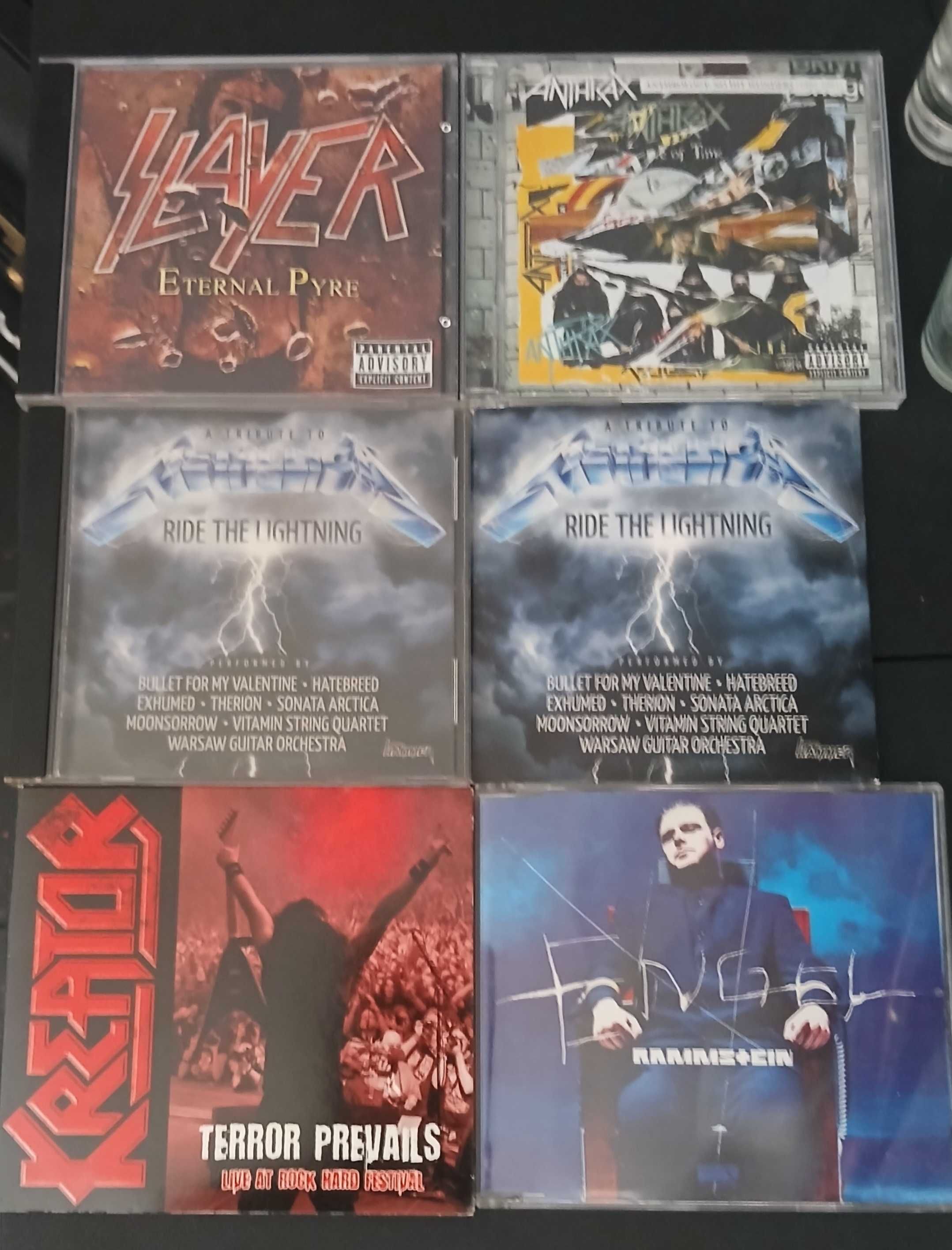 CDs: Anthrax, Kreator, Rammstein