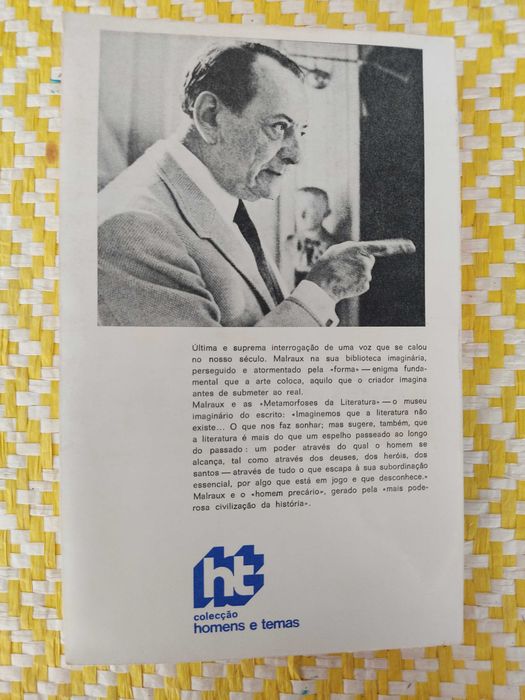 O Homem precário e a literatura 
 André Malraux