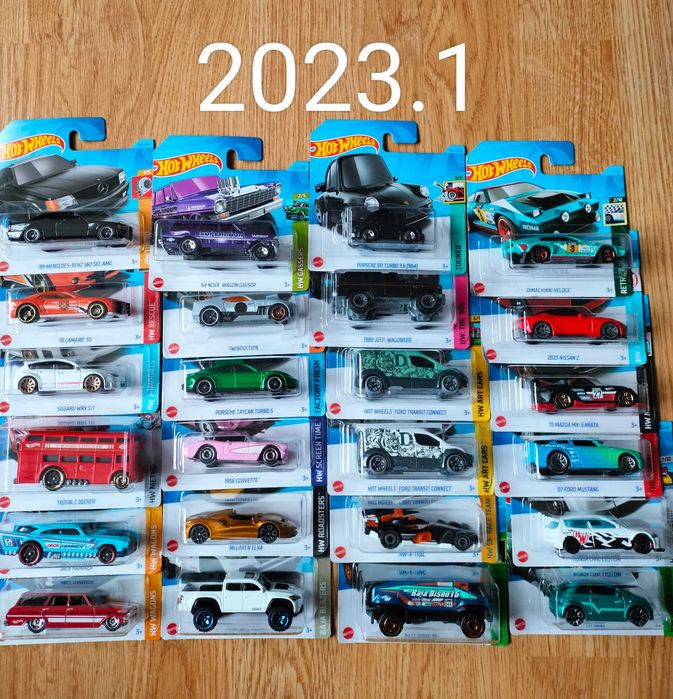 HotWheels 2022/2023/2024 Main - Hot Wheels 135 sztuk