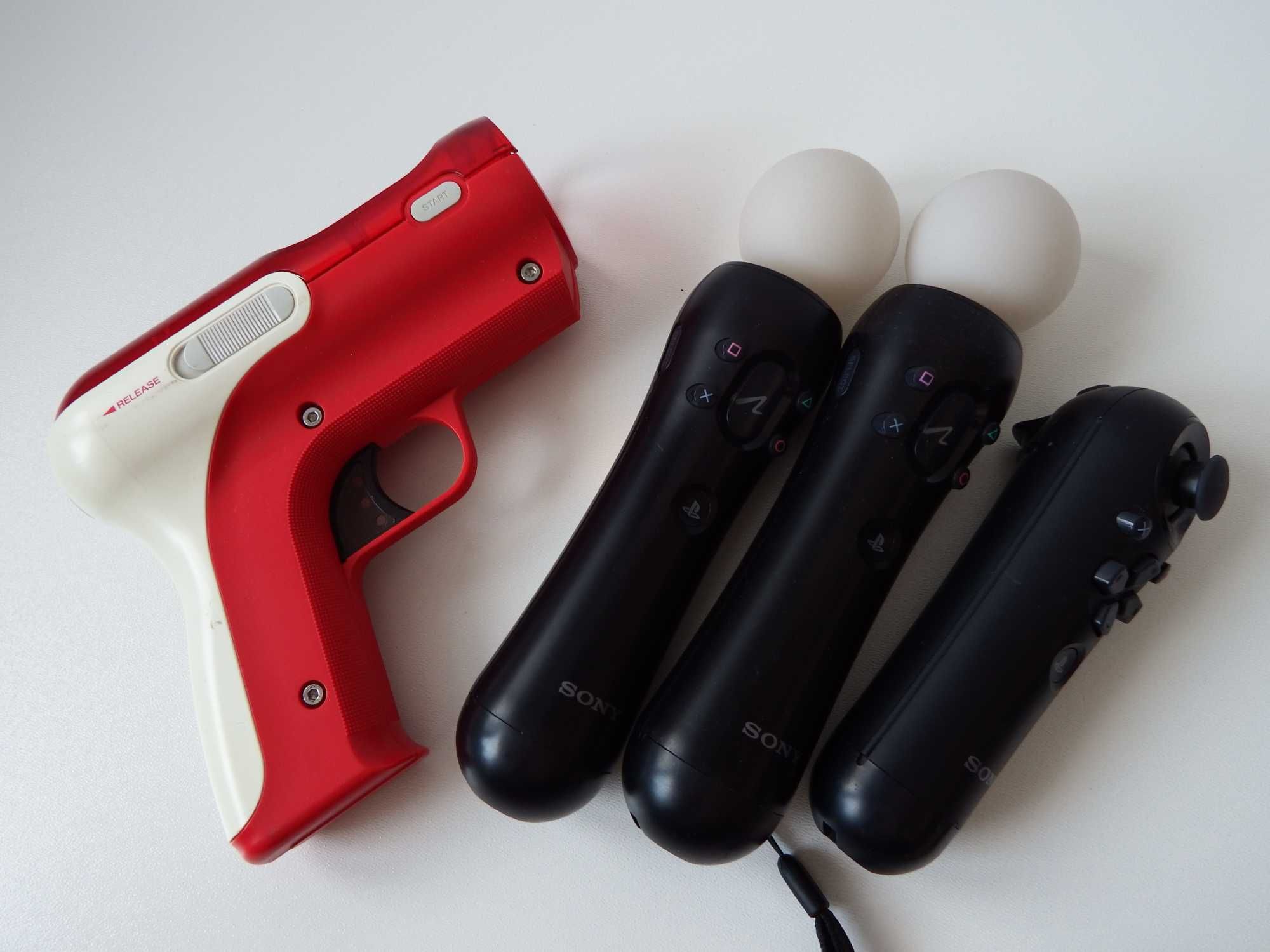 ZESTAW PS3 MOVE ! 2 x Move PS3 kontroler + PISTOLET + Navigator !