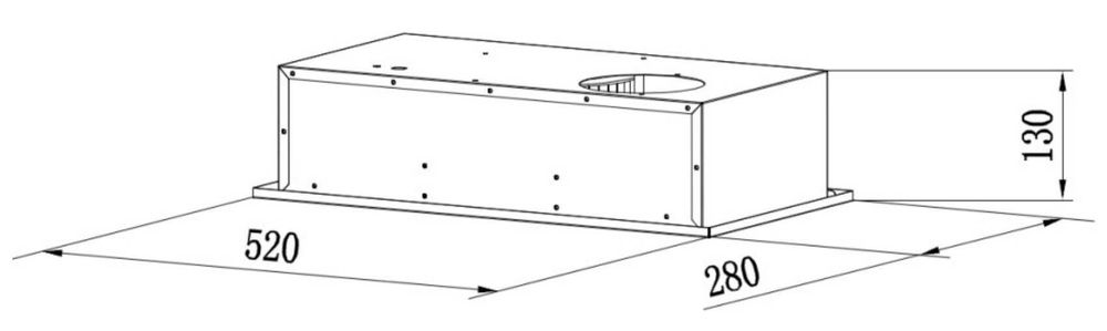 Okap kuchenny CANDY CBG52SX podszafkowy 168 m³/h  NOWY, LED, gwarancja