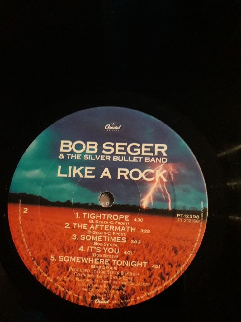 BOB SEGER  & The Silver Bullet Band. EMI  Made in USA. 1986.