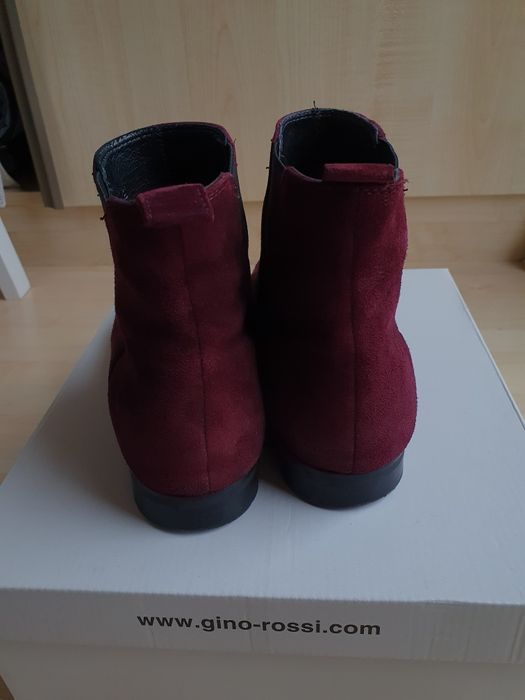 Sztyblety zamszowe Gino Rossi 39 burgund