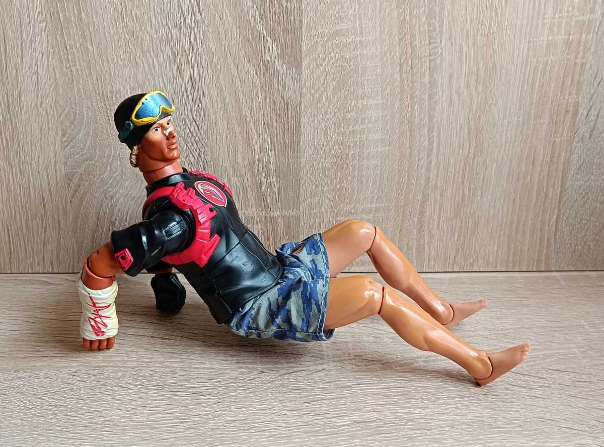 Unikat duża figurka Action Man - Snowborder. Hasbro 2004