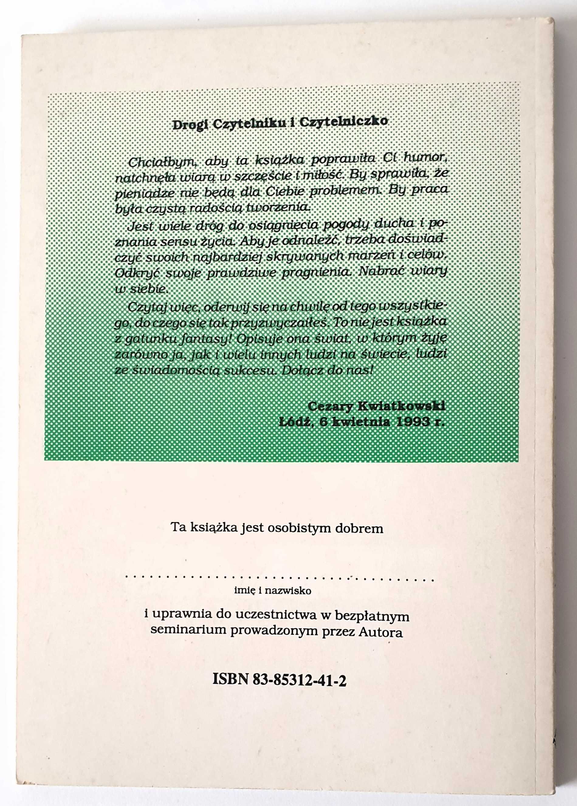 Jak zostać człowiekiem sukcesu – Cezary Kwiatkowski (1993)