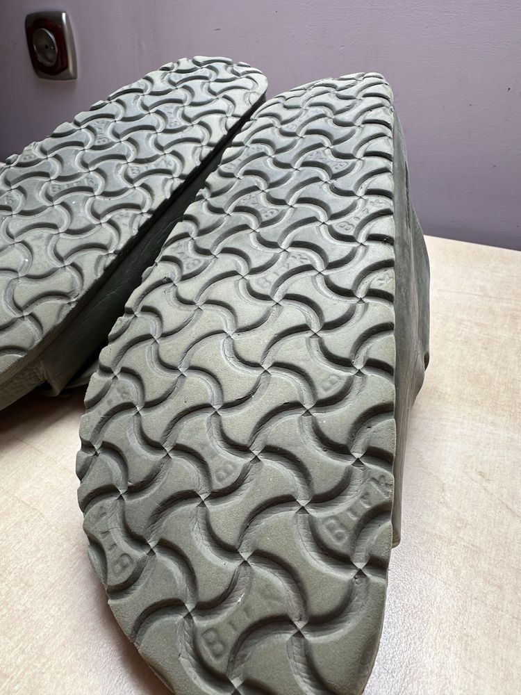 Klapki sandały kąpielowe paski zielone Birkenatock unisex