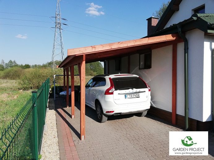 wiata przyścienna carport