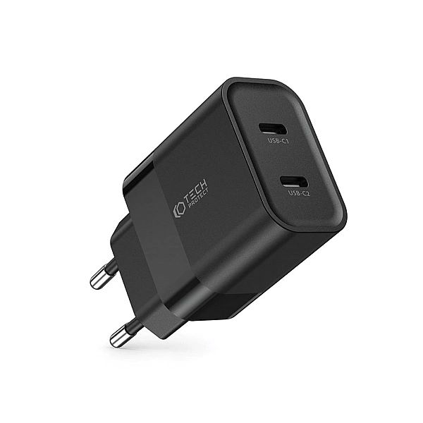 Tech-Protect C20W 2-Port Network Charger Pd20W Black