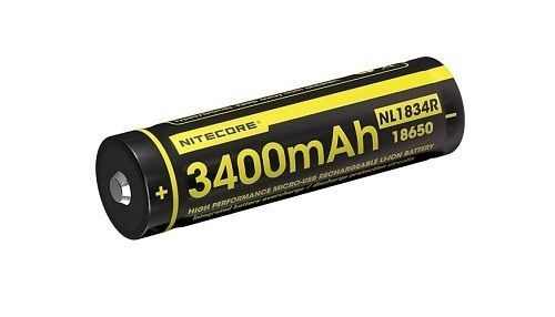 Akumulator Nitecore 18650 Micro USB NL1834R 3400mAh