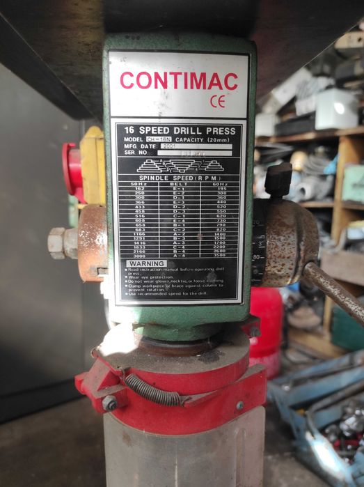 Coluna vertical de furar