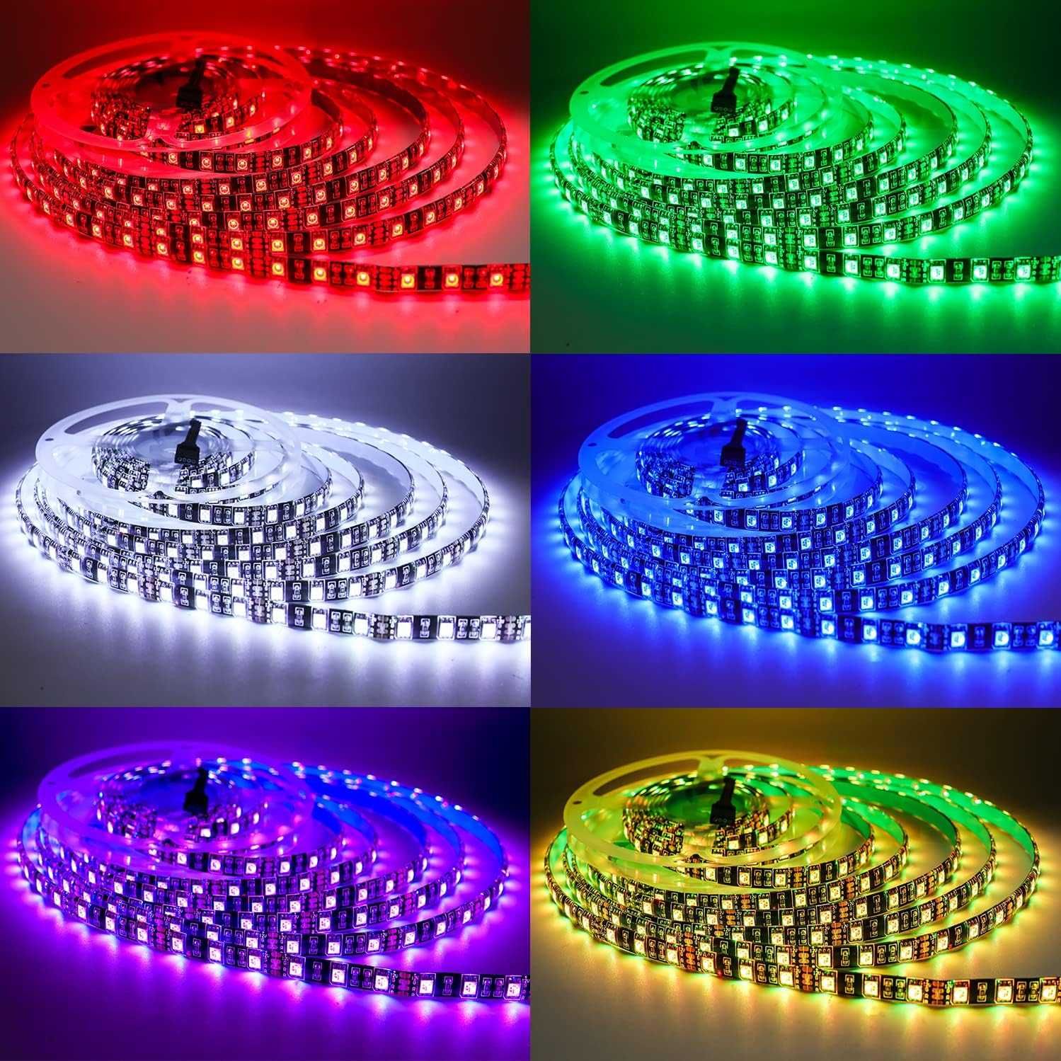 Taśma LED Wielokolorowa RGB IP65 300 diod - 5m - Tesfish