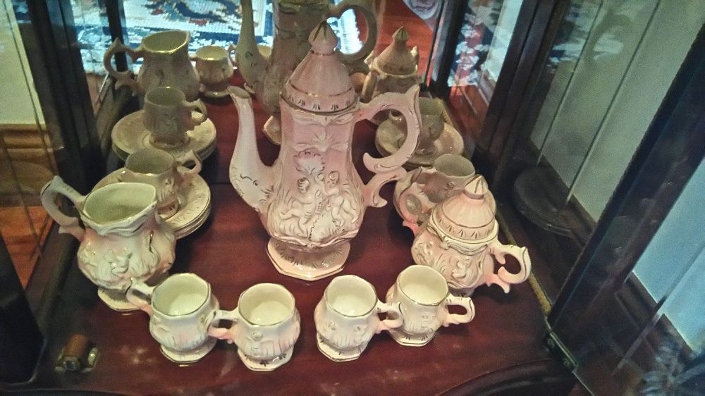 Serviço de café vintage