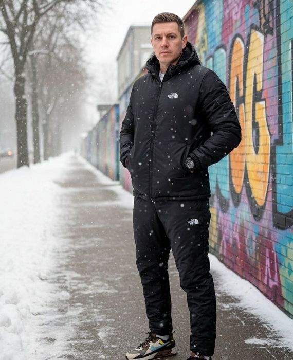 Зимовий спортивний костюм The North Face. Костюм ТНФ утеплений