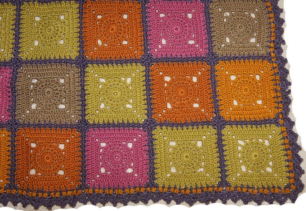 Детское вязаное покрывало на кровать диван кресло Плед дитячий вязаний