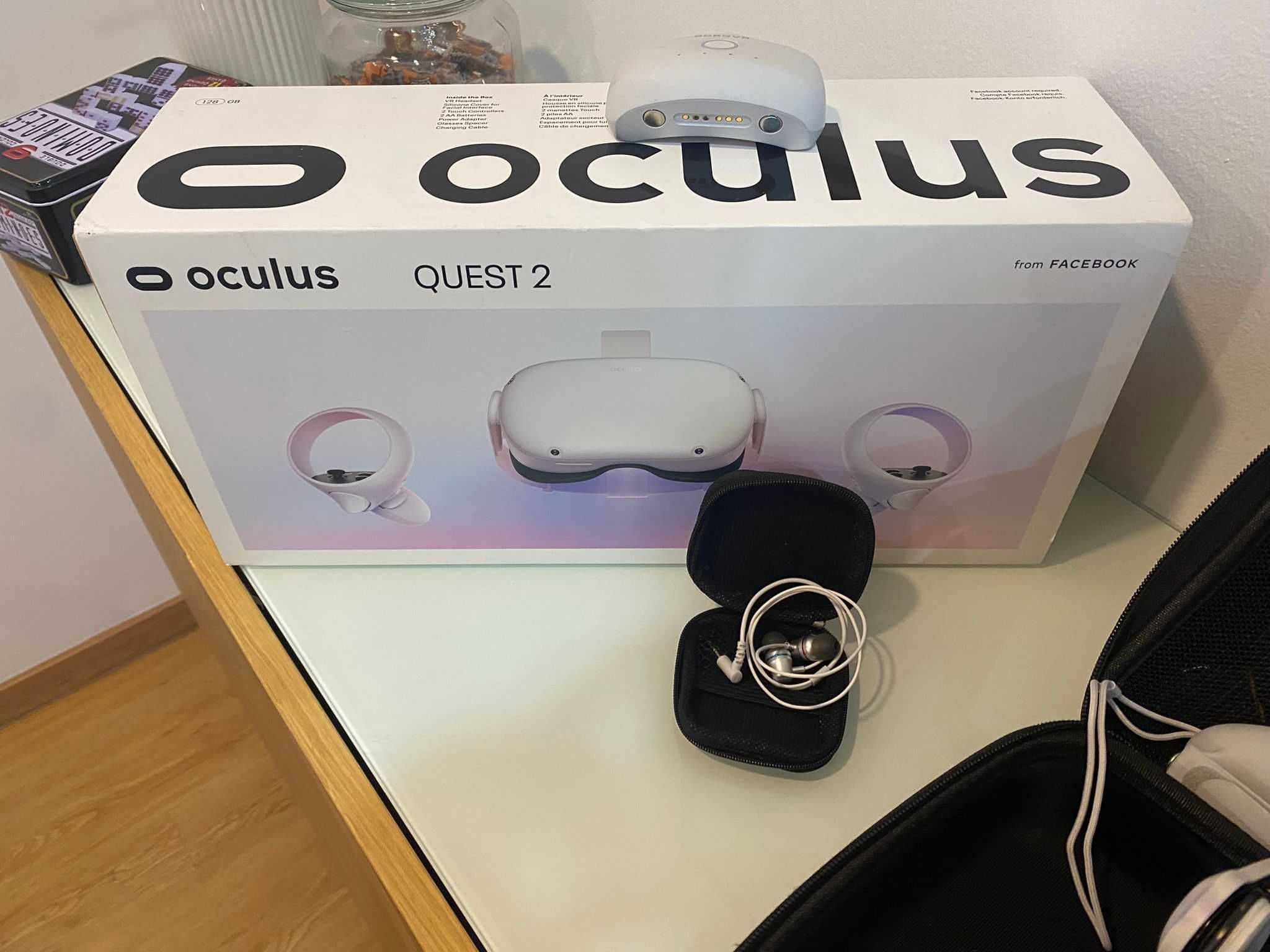 Meta Quest 2 + Extras - Oculos Realidade Virtual
