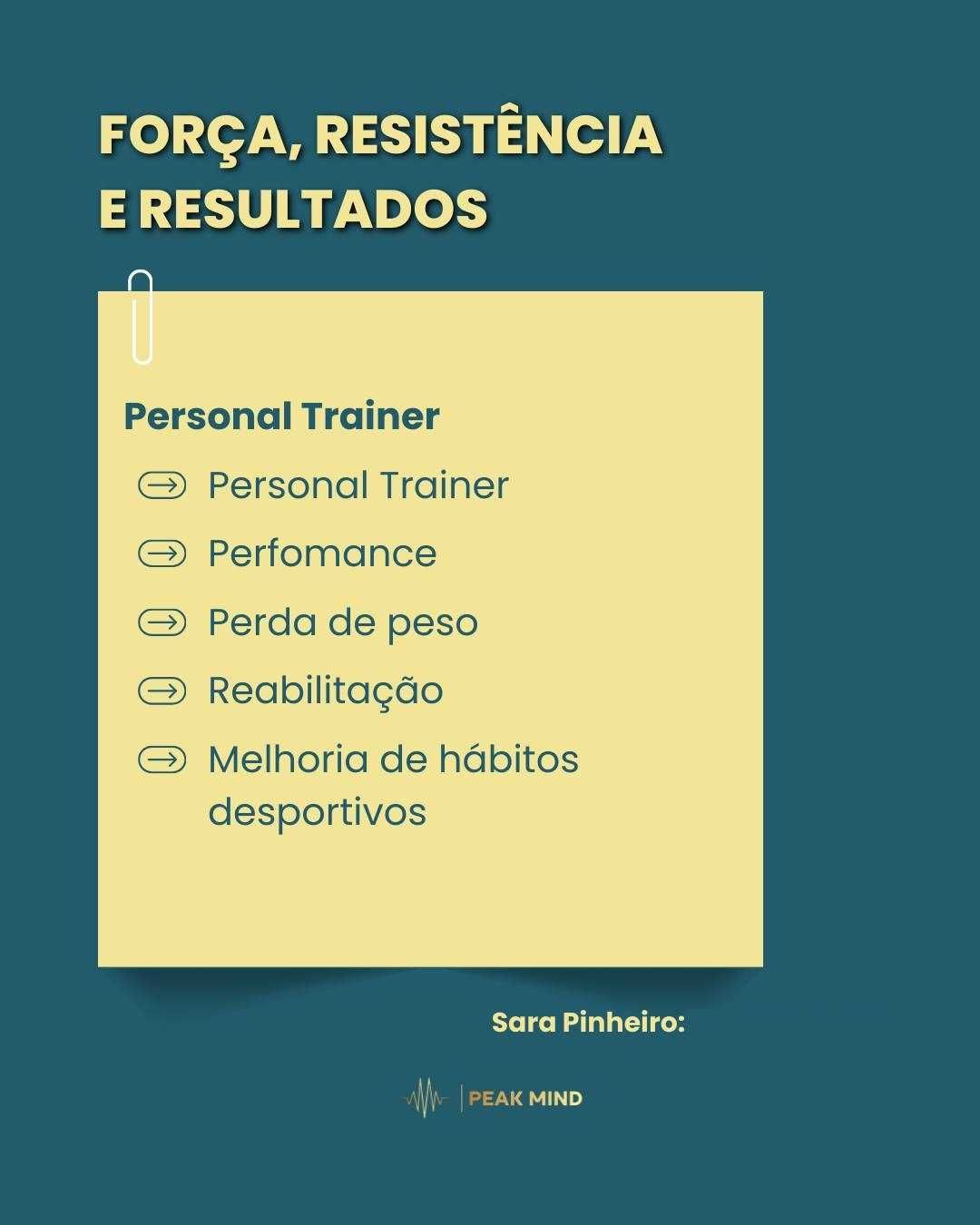 Peak Mind - Personal Trainer, Fisioterapia e Psicologia