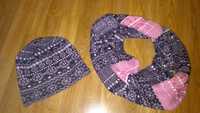 Шапка шарф снуд набором продам на 5-8лет