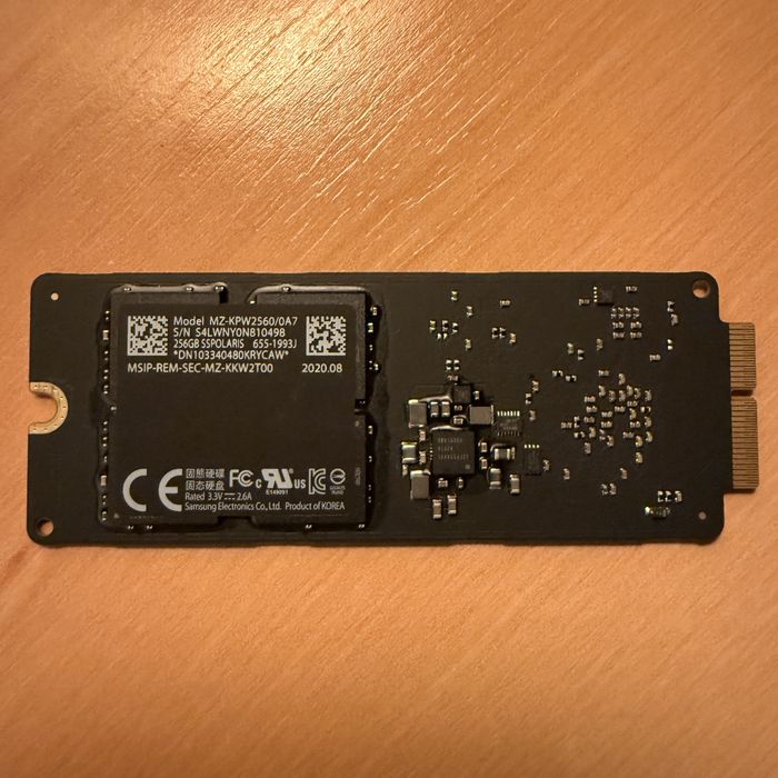 SSD Samsung 256GB (Proprietário para computadores Apple)