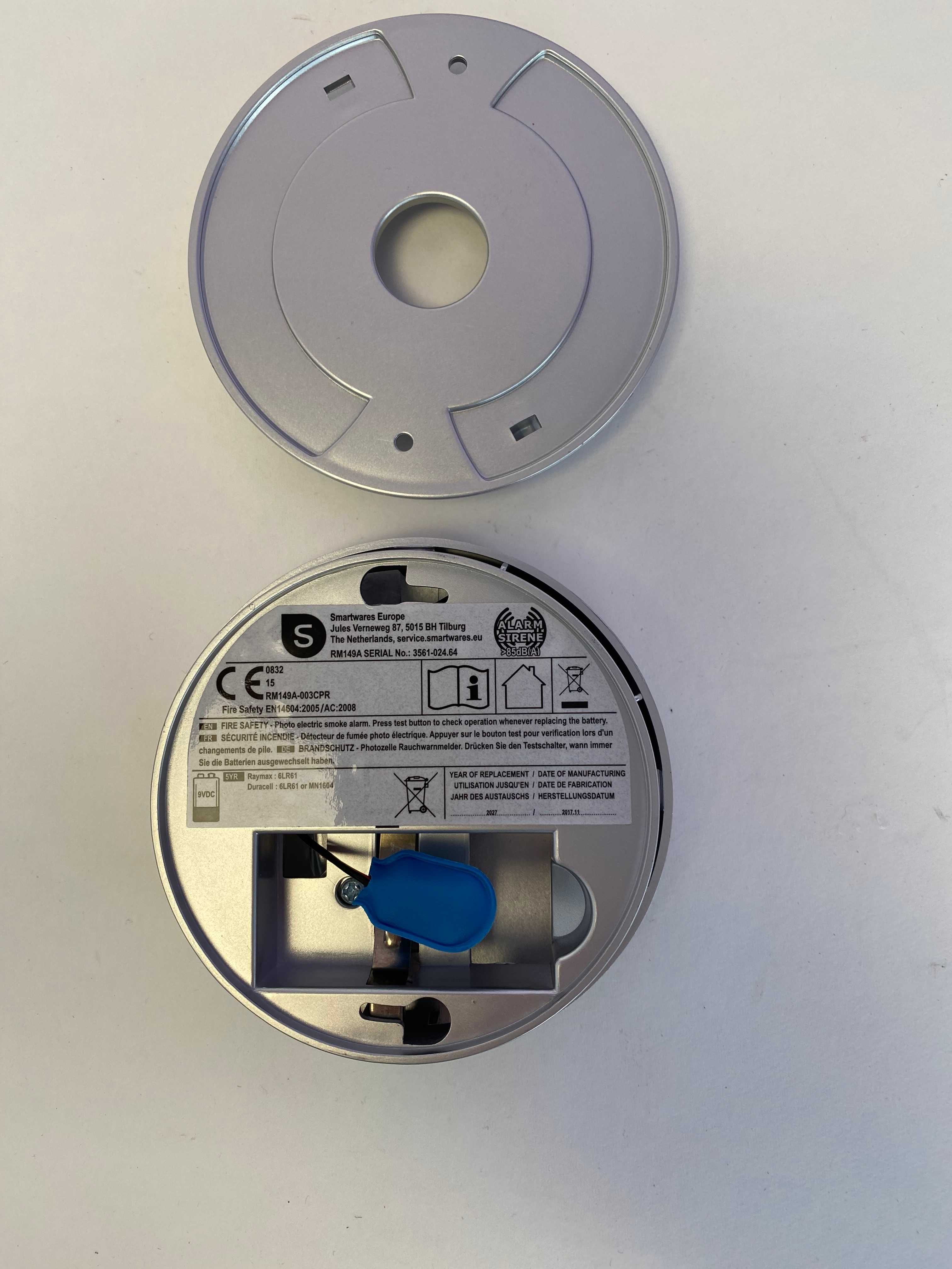 Детектор диму Smartwares, DIN EN 14604