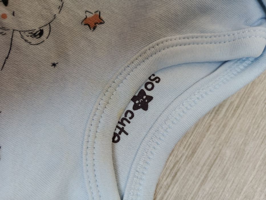 Zestaw 5 pięciu body z długim rękawem różne kolory Pepco 74 cm 6-9 msc