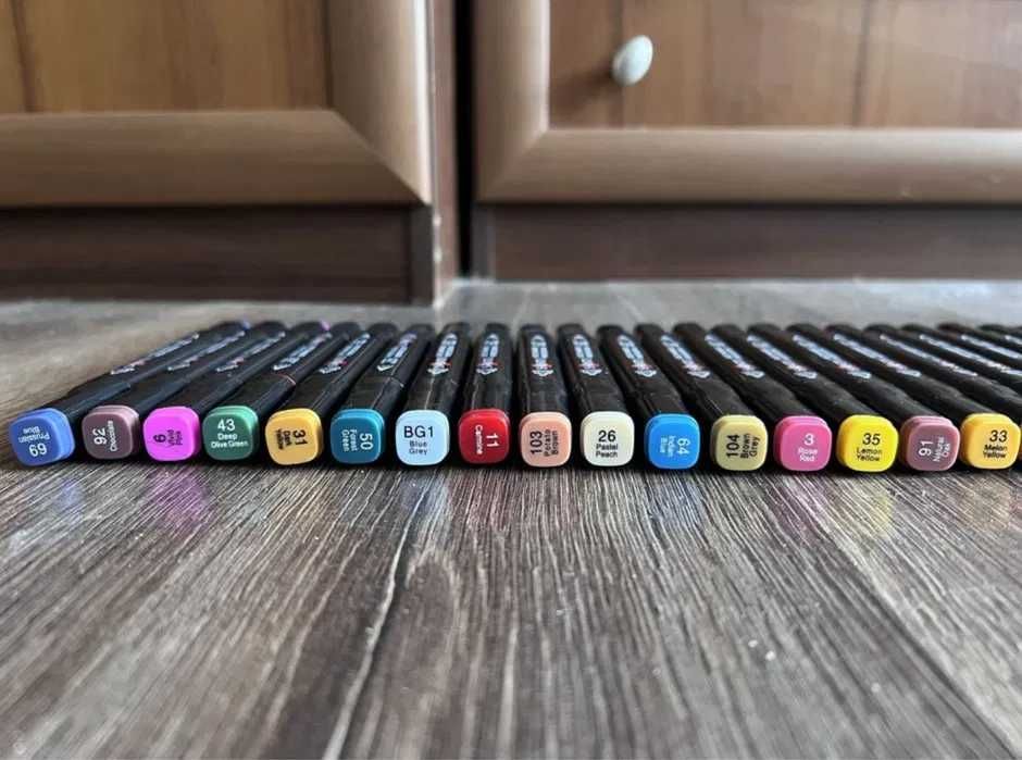 Набір маркерів Santi 59шт, спиртові. SANTI «SKETCHMARKER professional»