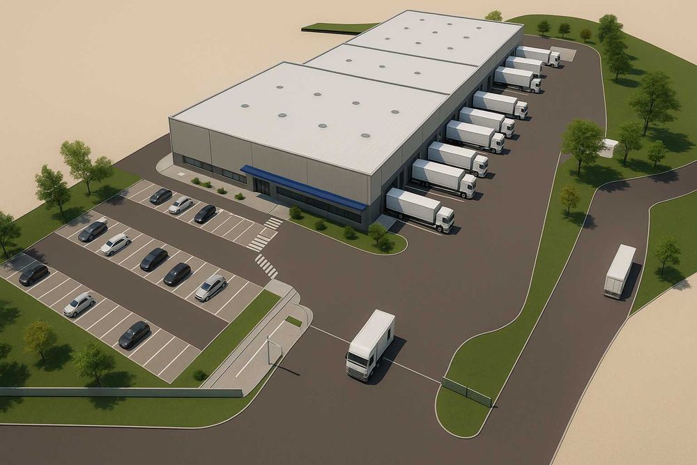 Terreno 5 Ha com Projeto Aprovado para 12.000 m² de Armazéns | Montijo