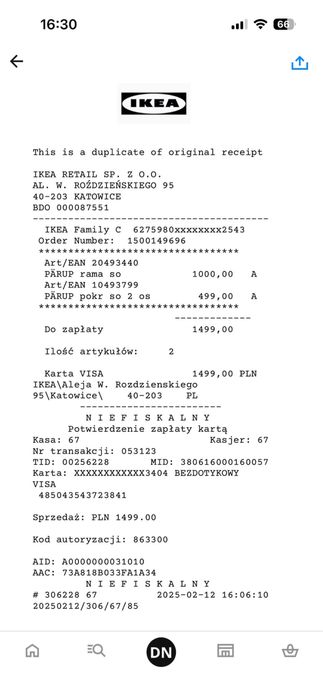 IKEA Sofa PÄRUP, 2 osobowa, stan idealny, gwarancja